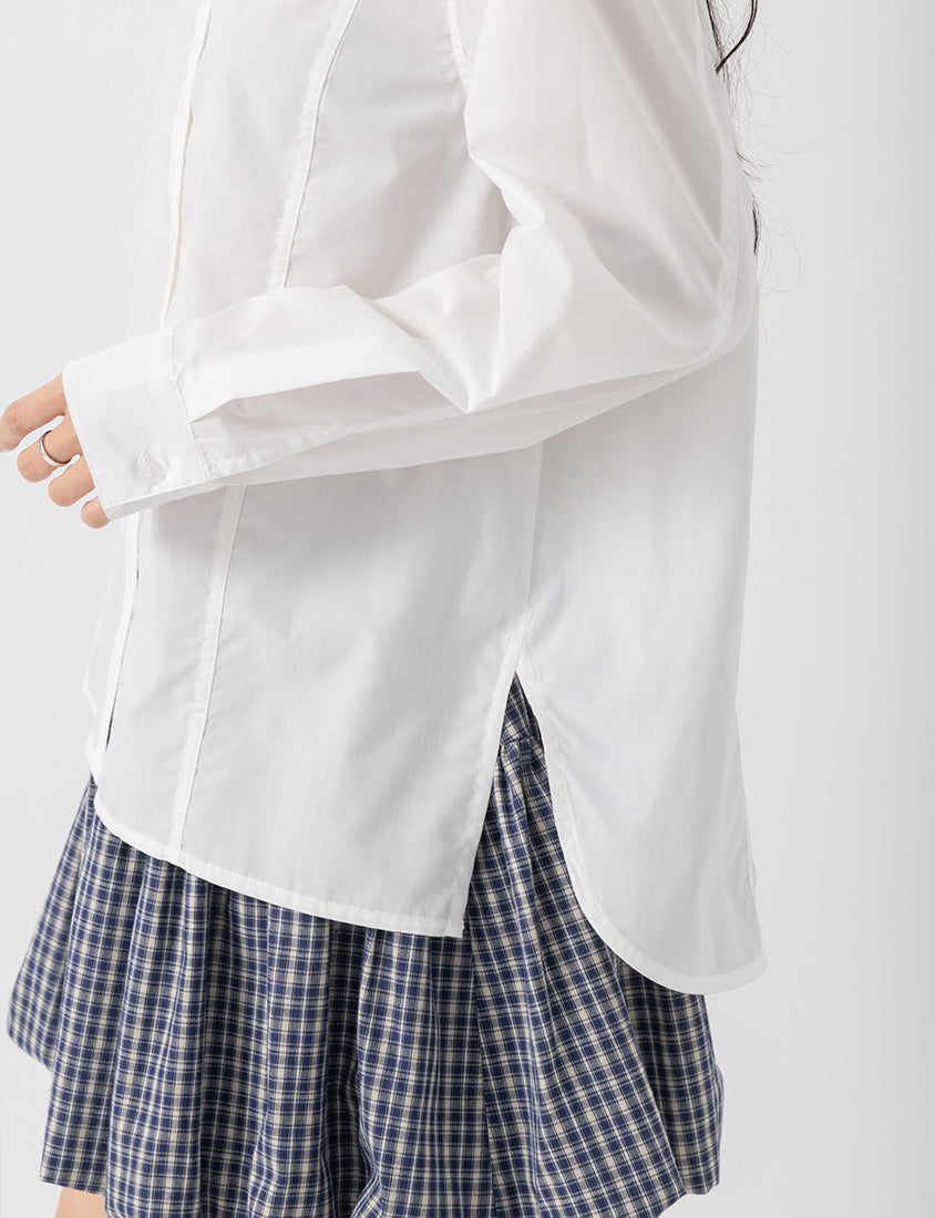 Pear-Shaped Friendly! Perfect Fit Seamed Versatile Plus Size Shirt