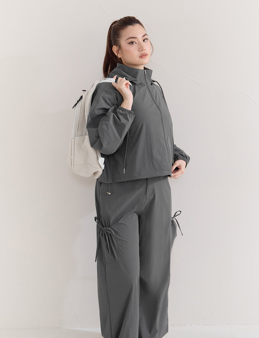 Instant Cooling UV-Protection Tie-Waist Plus Size Utility Pants