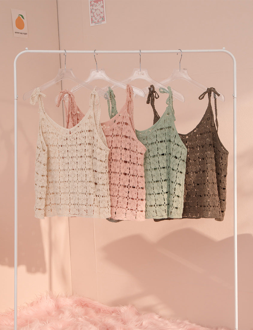 Japanese-Inspired Crochet Grid Plus Size Vest