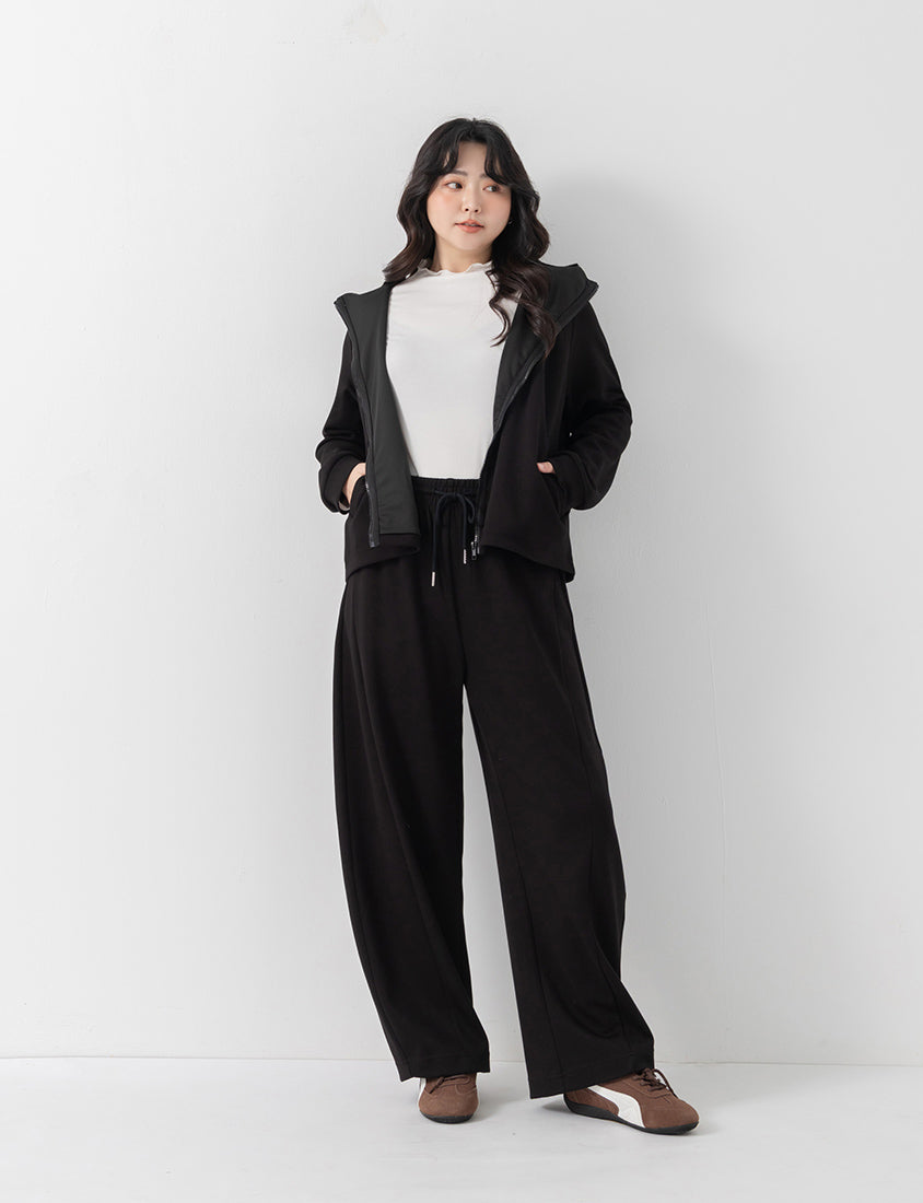 QQ Yogurt Touch Cotton Relaxed Fit Hoodie Plus Size Jacket
