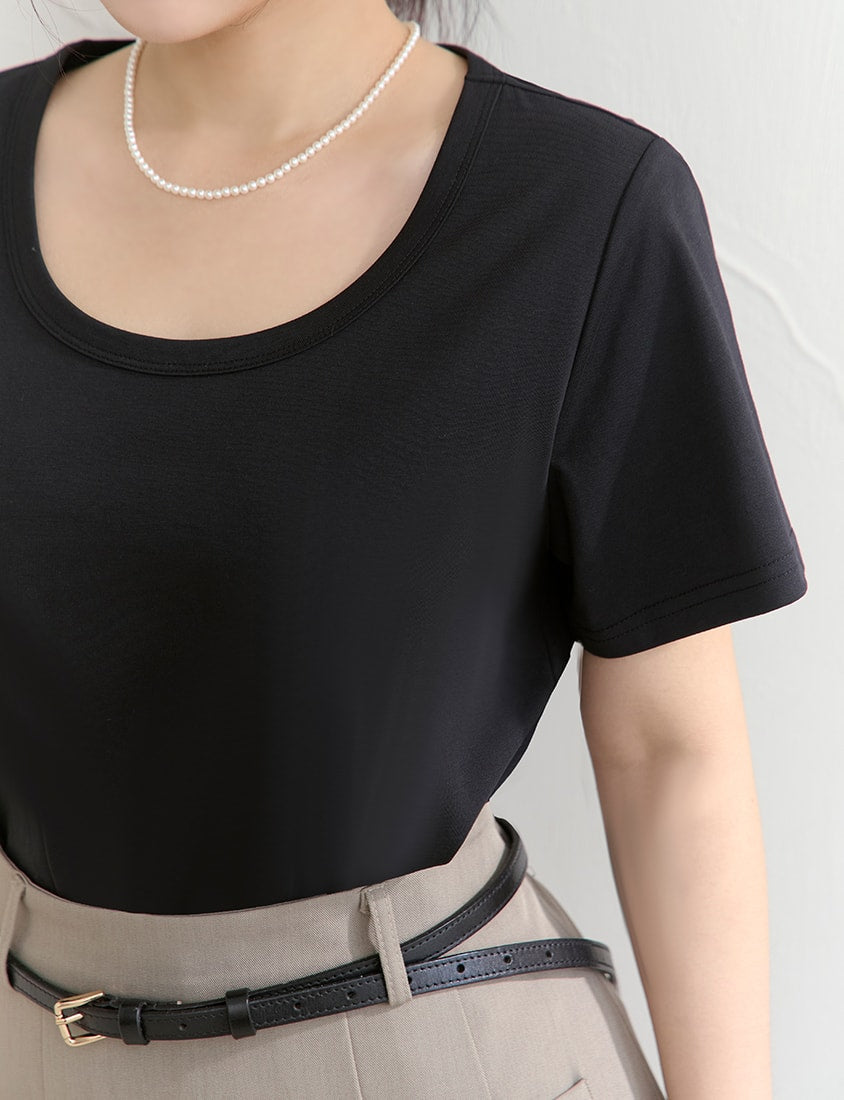 Upgraded 2.0! U-Neck Plus Size Slim Tee