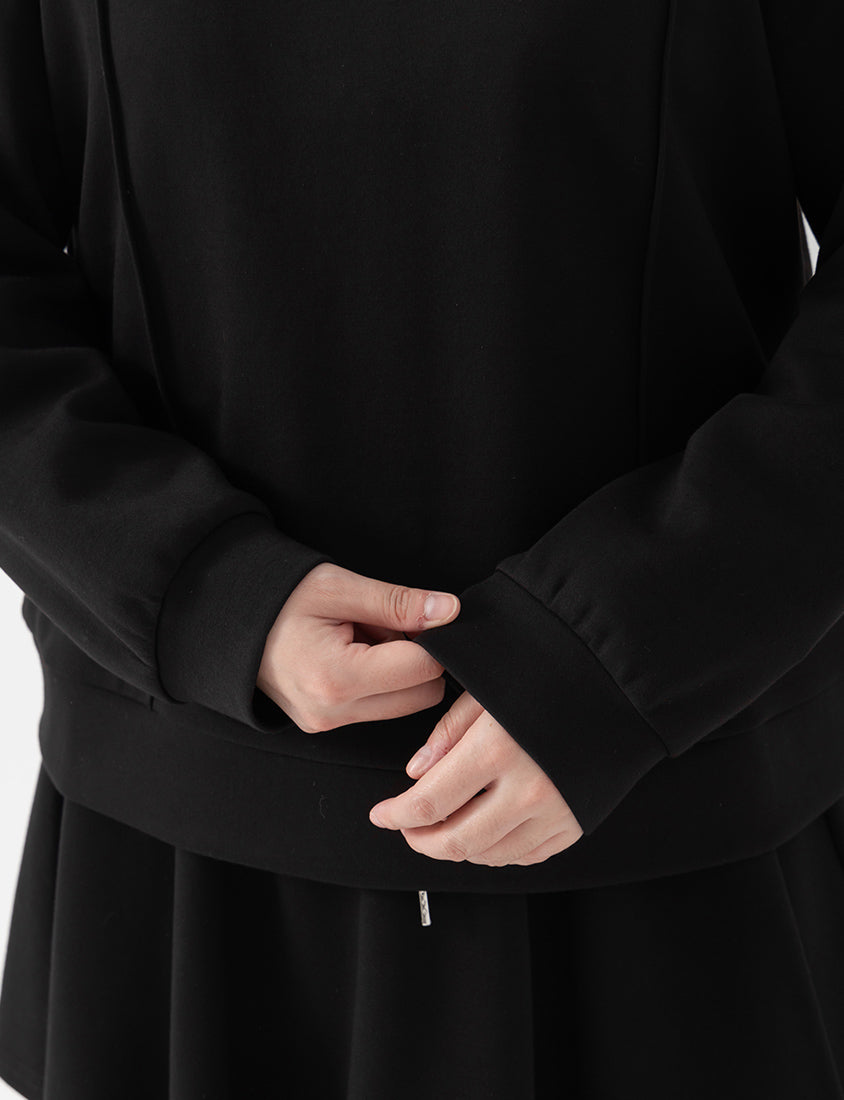 Apple-Shaped Friendly! Perfect Fit Seamed Yogurt Touch Plus Size Sweater