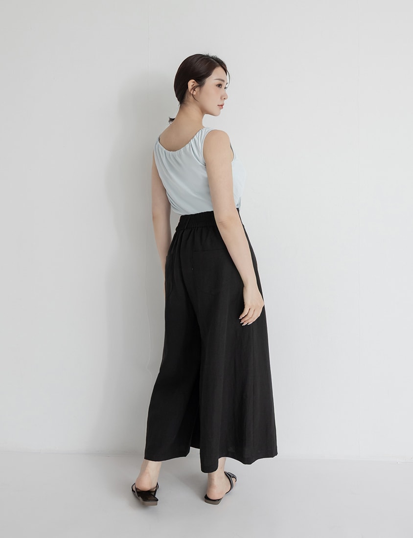 Cooling Drawstring Sleeveless Plus Size Top