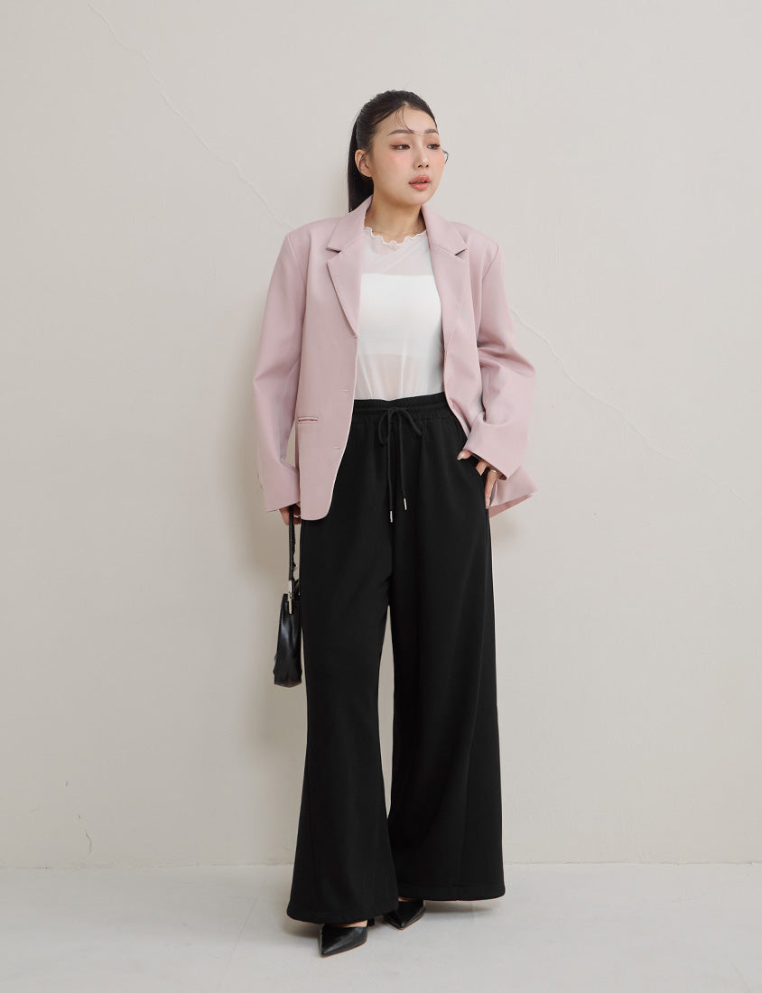 Instant Cool Cloud Cotton Slim Plus Size Curved Pants
