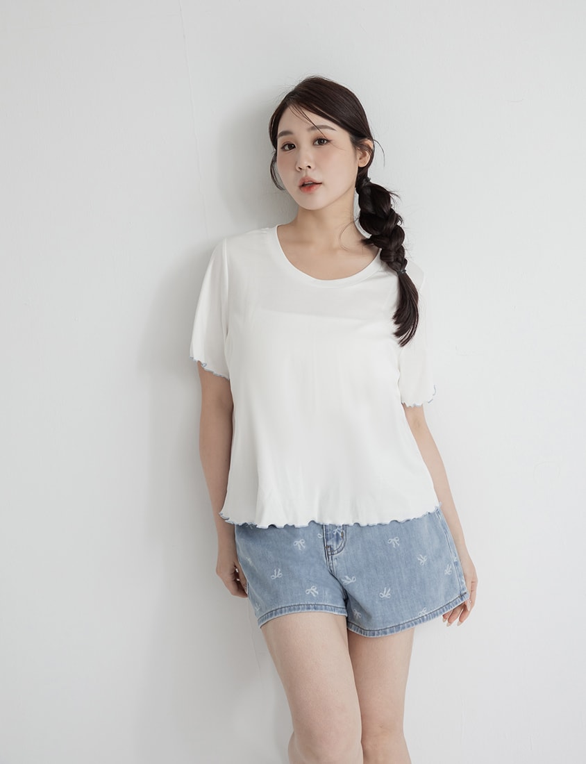 (Crew Neck) Zero Sweat Mark Cooling Plus Size Tee