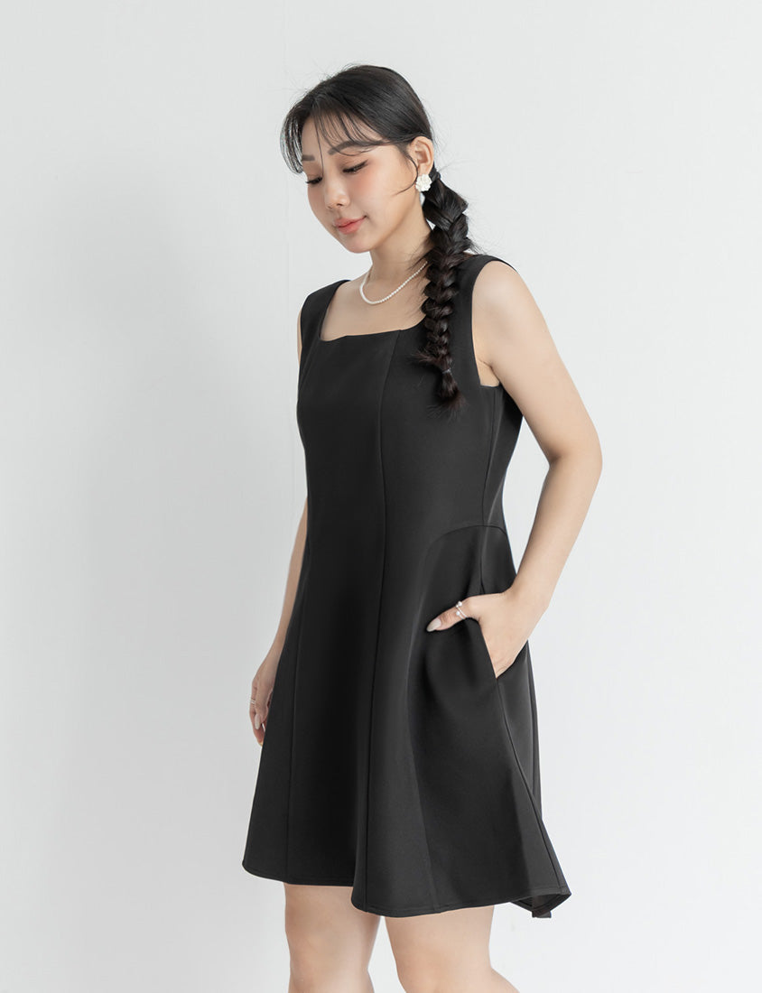 MISS. Slim Fit Tweed Plus Size Mini Dress