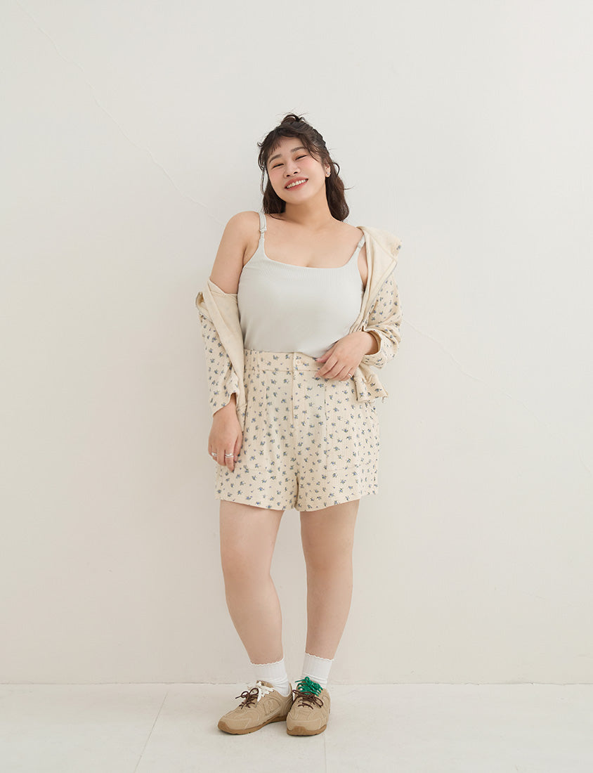 Pobra. Silky Cool Slimming Ribbed Plus Size Bra Tank Top