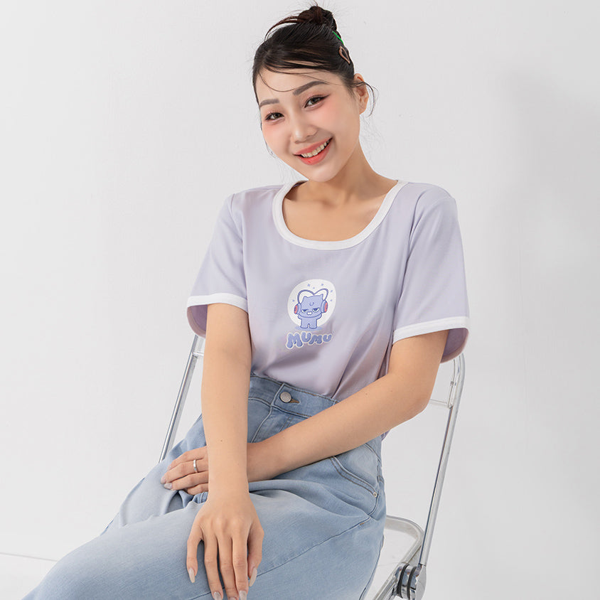 Poly Lulu x UGLY MEWS Collab Cute Cat Tee