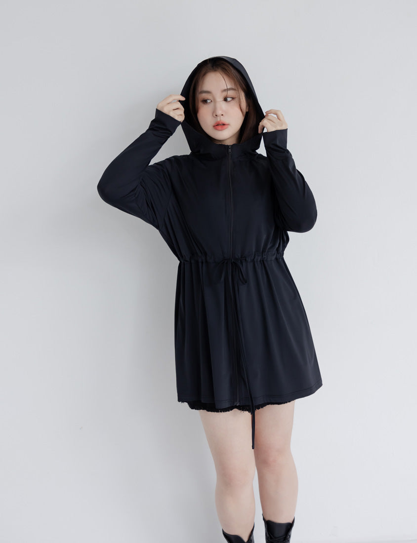 UV PRO+ Cooling Tech Sun Protection Plus Size Longline Jacket
