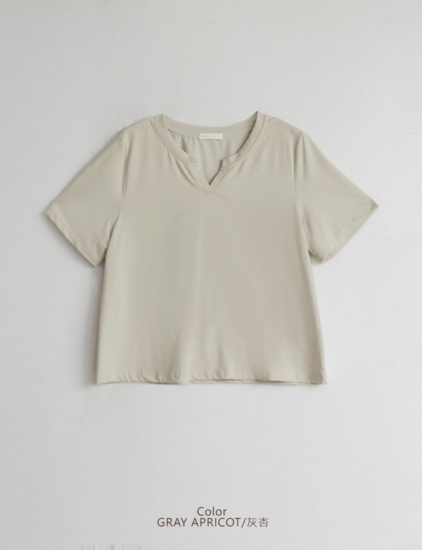 MISS. Silky Cool V-Neck Plus Size Tee