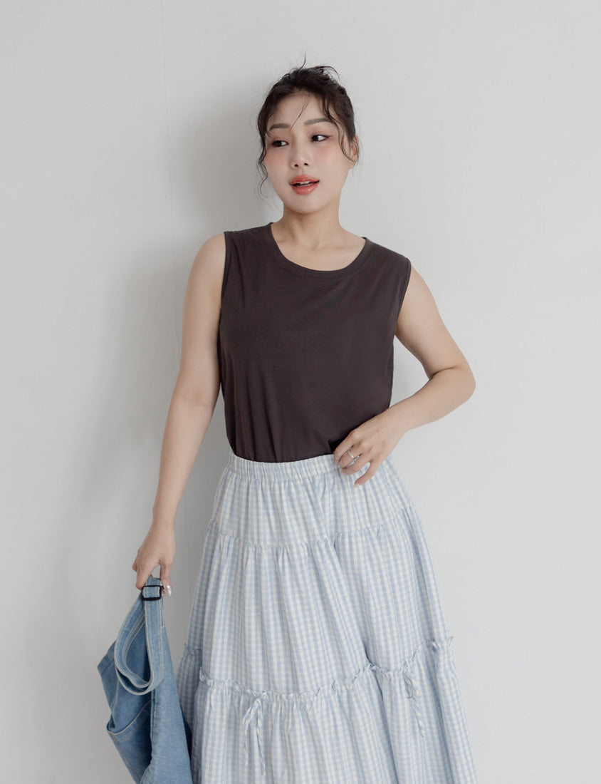 Everyday Basic Crewneck Plus Size Tank Top