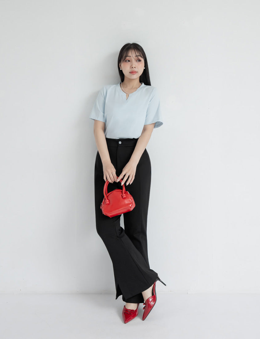 MISS. Silky Cool V-Neck Plus Size Tee