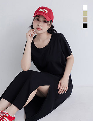 Silky Cool Liquid Touch Cotton Short Sleeve Plus Size Tee