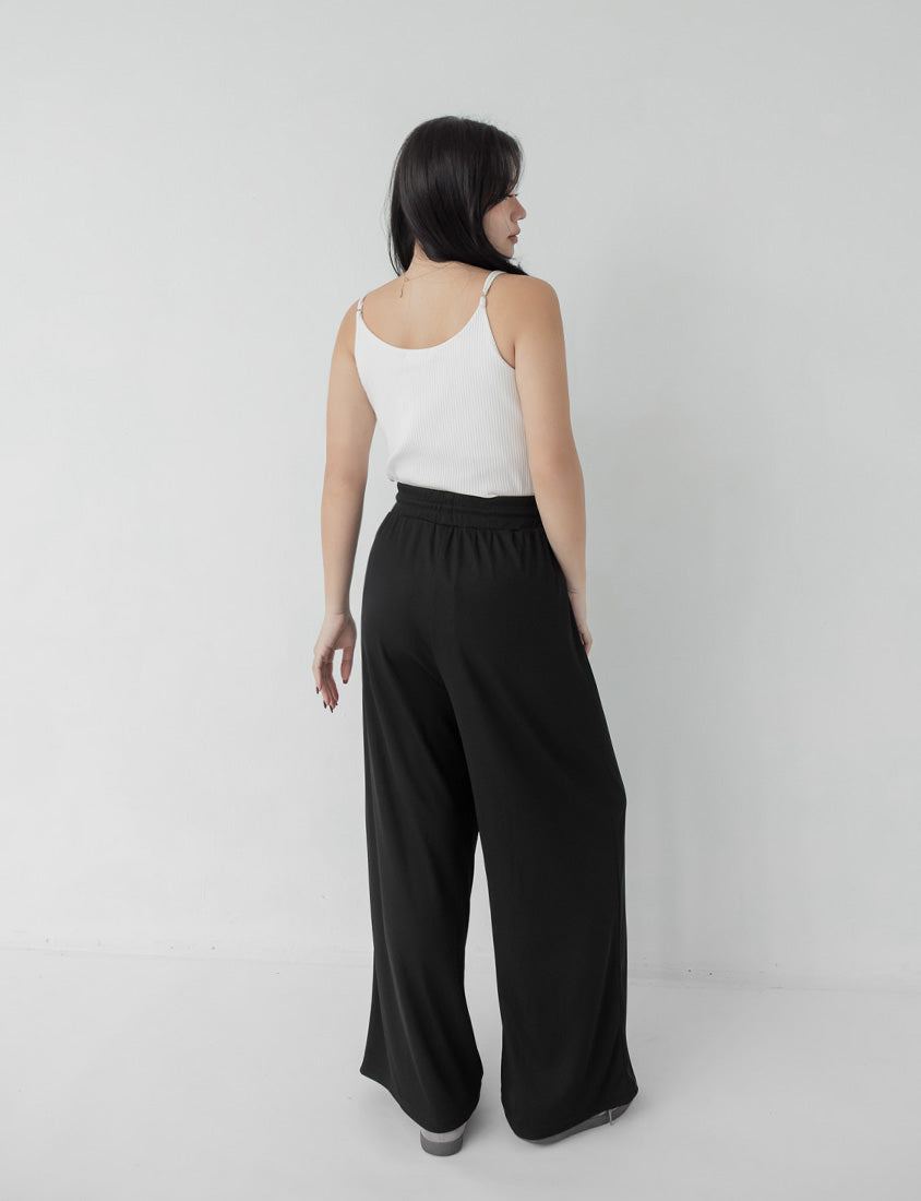 Hip-Contouring Slim Plus Size Wide Leg Pants (Long)