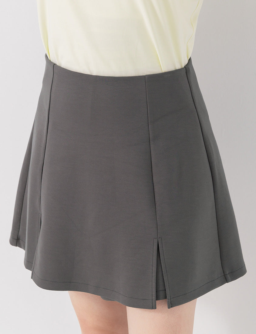 Cloud Cotton A-line Slit Plus Size Skort