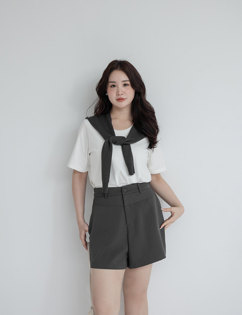 MISS. Summer Structured Plus Size Tailored Shorts