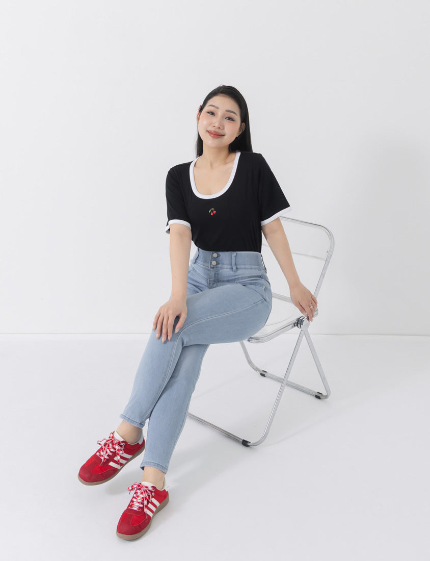 Ultra High Waist Tummy Flattering Long Leg Plus Size Jeans
