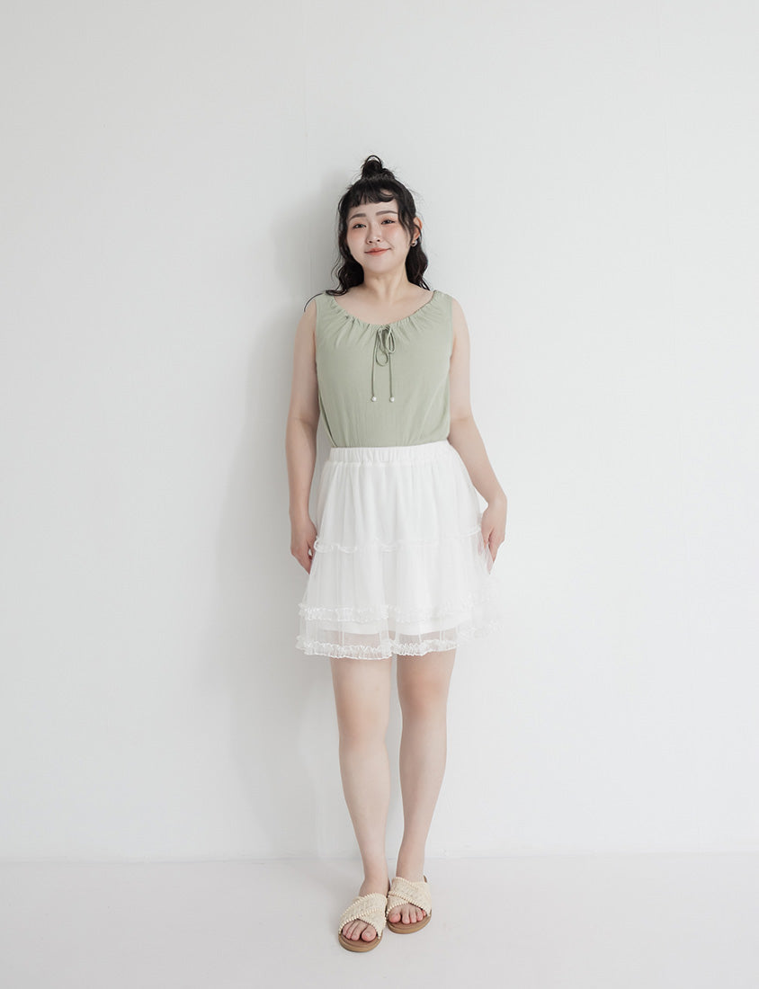 Cooling Drawstring Sleeveless Plus Size Top