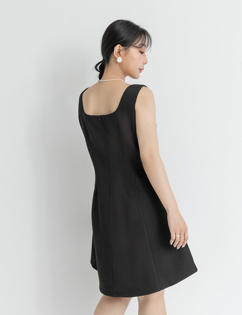 MISS. Slim Fit Tweed Plus Size Mini Dress