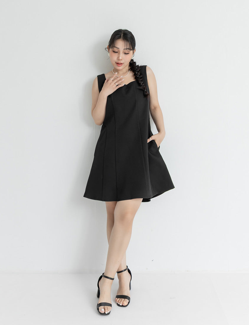 MISS. Slim Fit Tweed Plus Size Mini Dress
