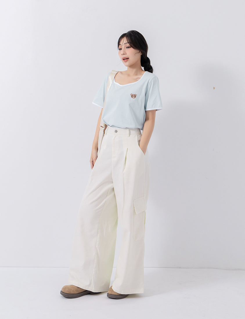 Cooling Lyocell Twill Cargo Plus Size Pants