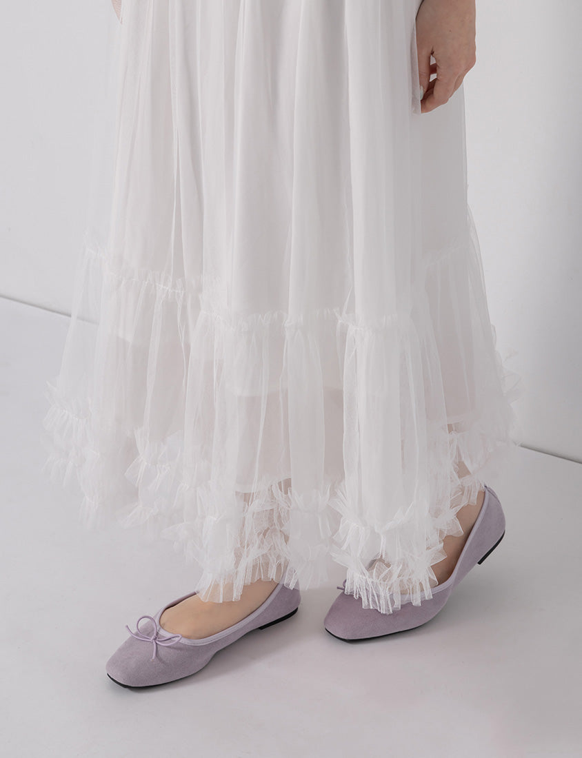 Ethereal Layered Mesh Plus Size Maxi Skirt