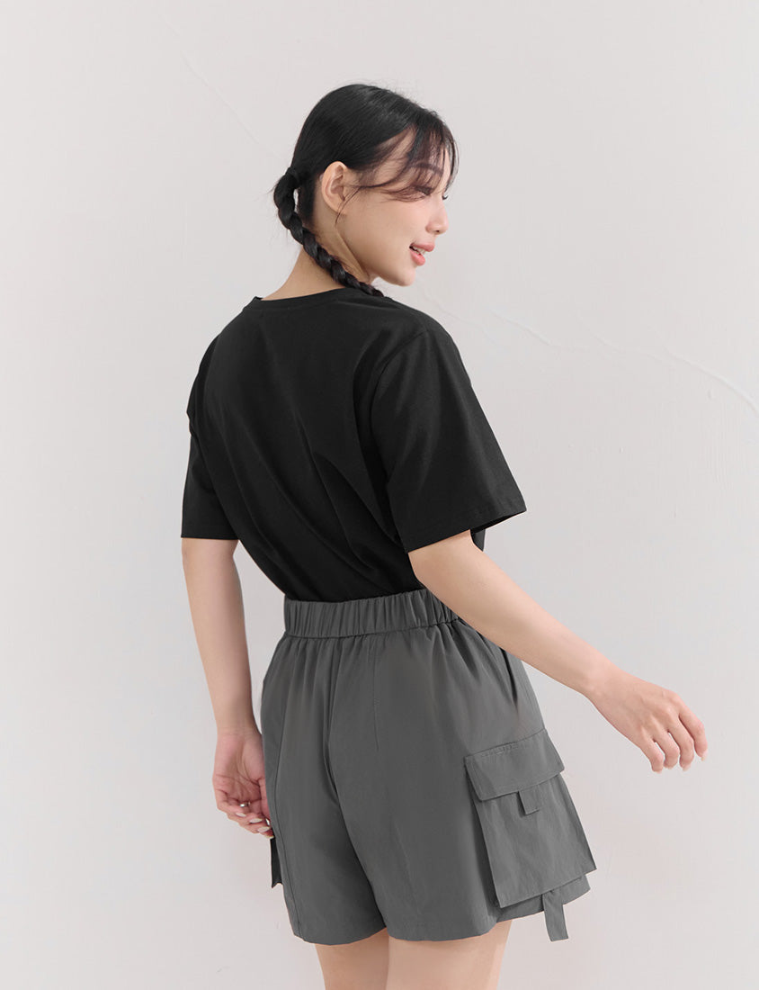 Instant Cooling Side Slit Oversized Plus Size Tee