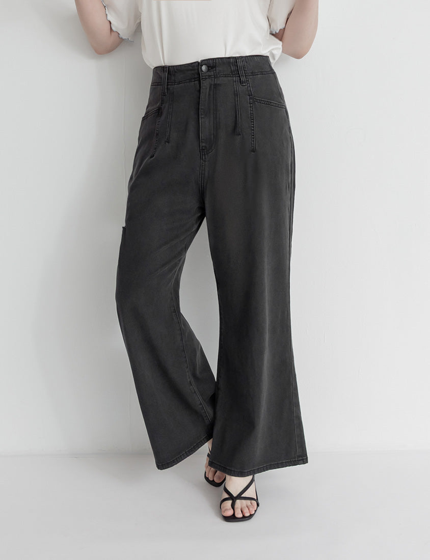 Slim Stitch Distressed Lyocell Denim Plus Size Jeans