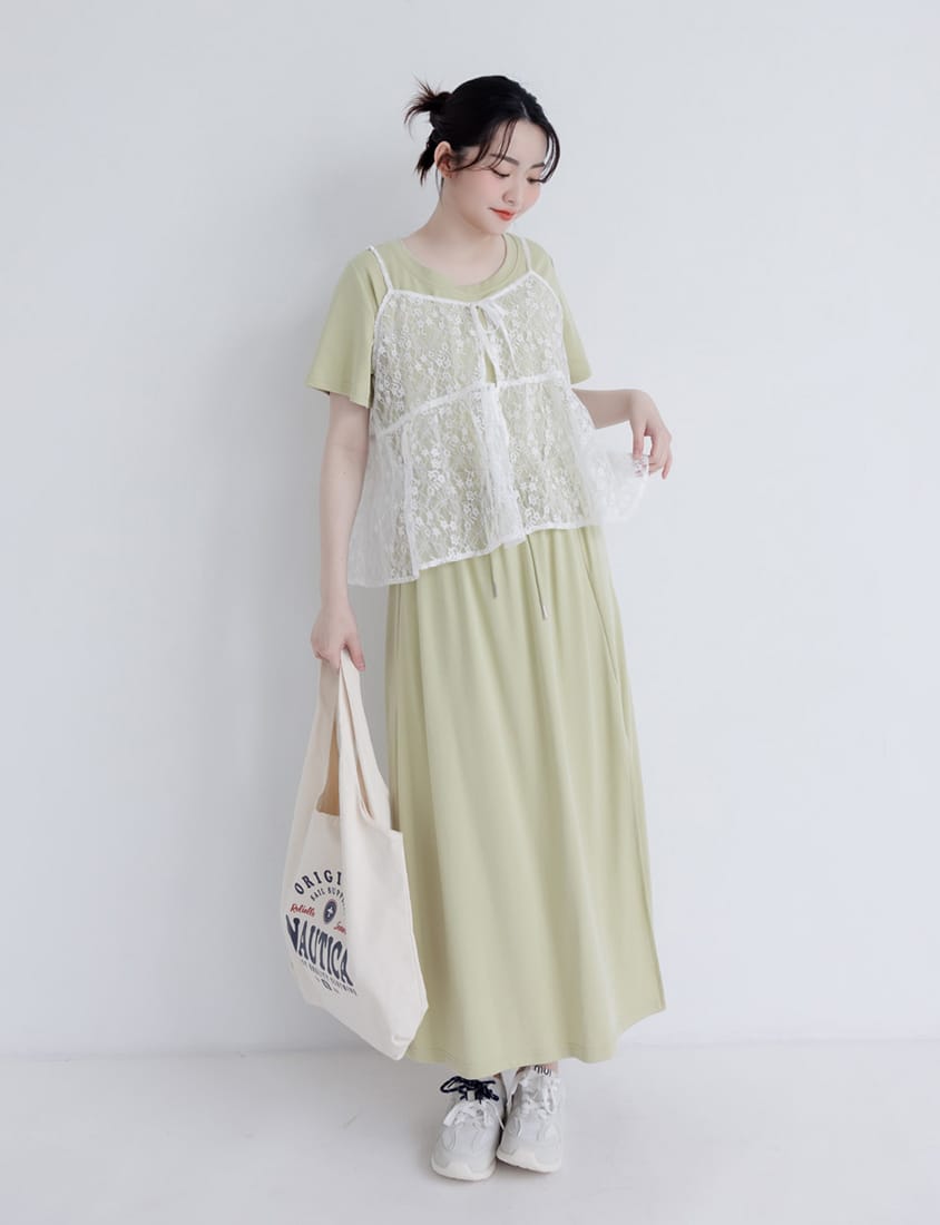 Silky Cool Liquid Touch Cotton Short Sleeve Plus Size Tee