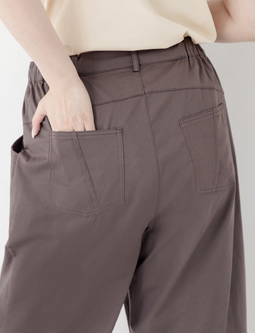Utility Side-Tie Big Pocket Plus Size Boyfriend Pants