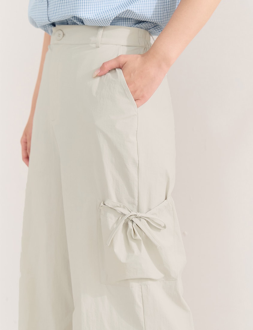 Instant Cooling UV-Protection Tie-Waist Plus Size Utility Pants