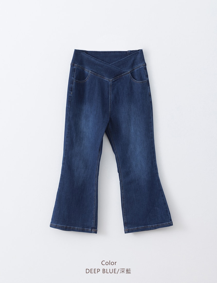 Slimming V-Waist Plus Size Flare Jeans