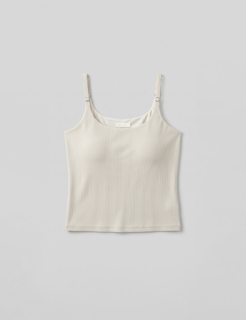 Pobra. Silky Cool Slimming Ribbed Plus Size Bra Tank Top