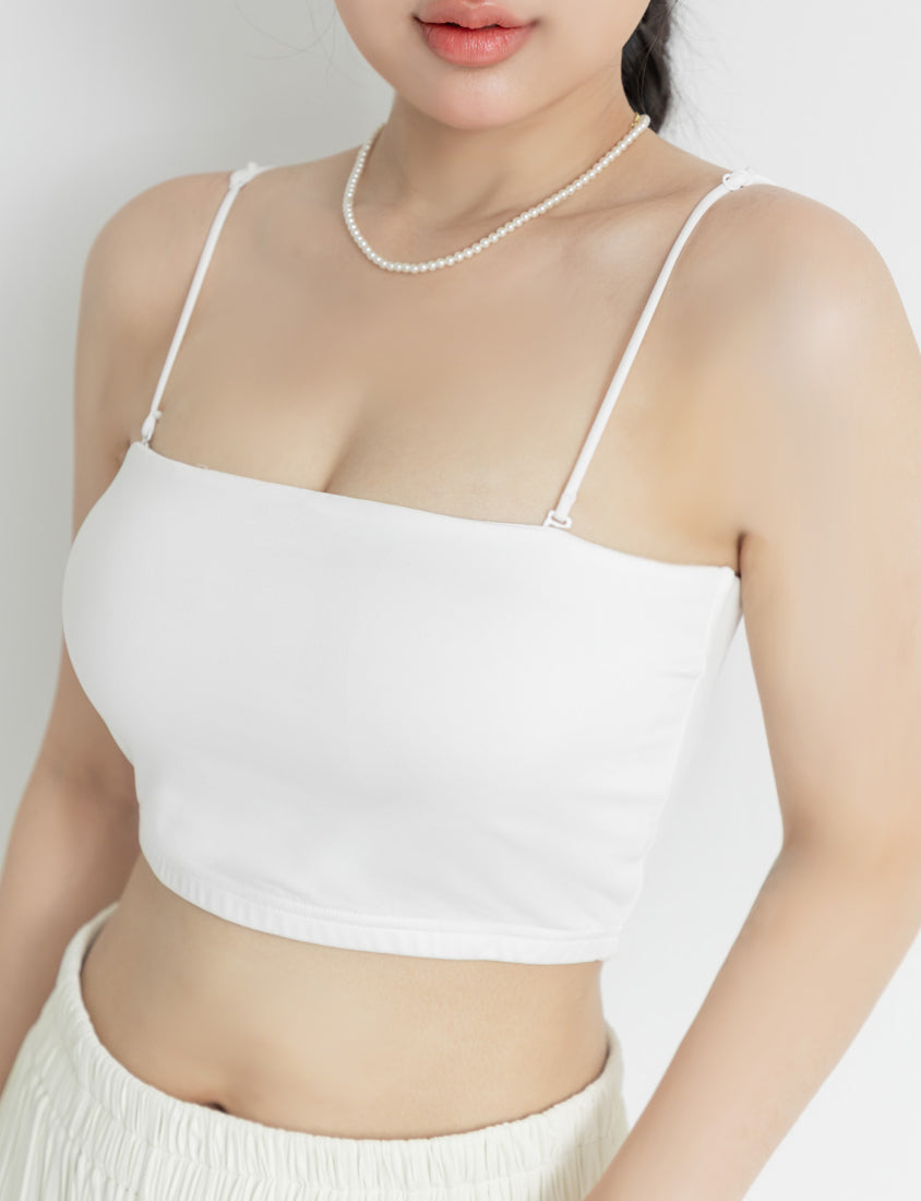 Cooling Skin-Friendly Cropped Bandeau Plus Size Bra Top