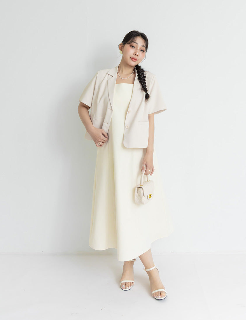 MISS. Slim Fit Tweed Plus Size Midi Dress