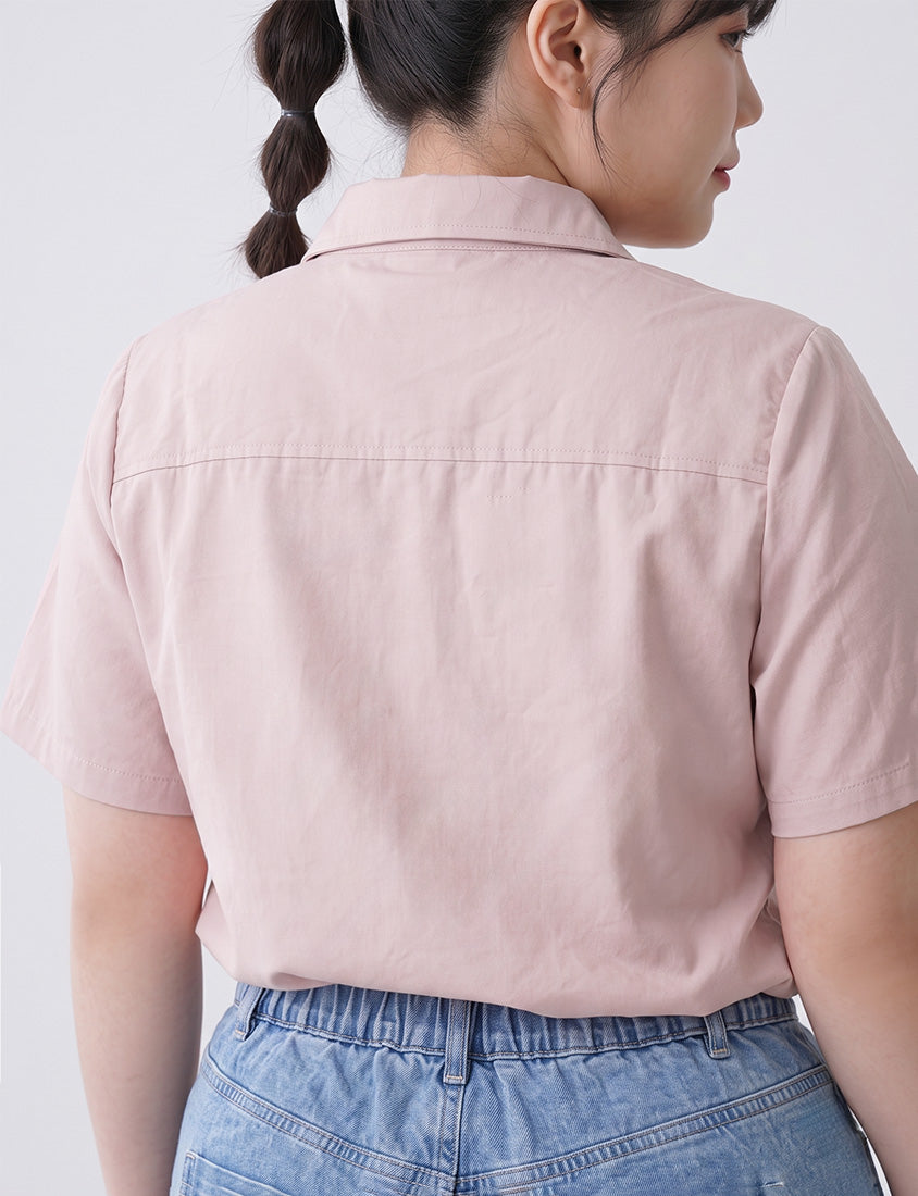 Instant Cooling Short Sleeve Plus Size Shirt