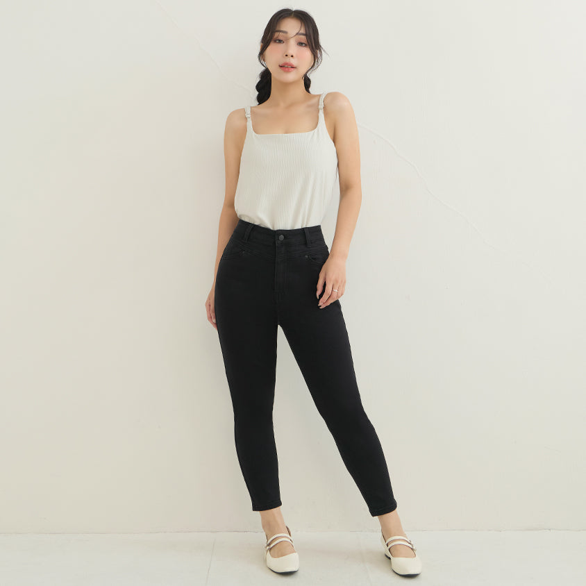 Pobra. Silky Cool Slimming Ribbed Plus Size Bra Tank Top