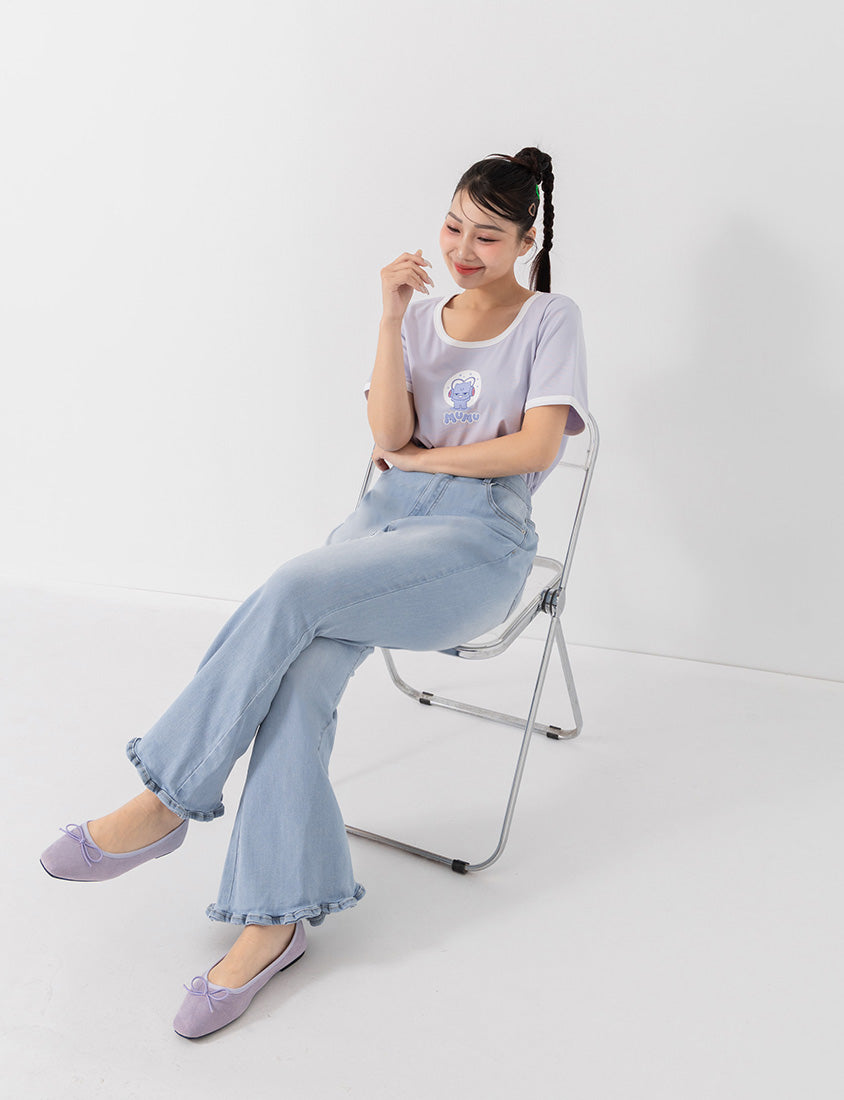Poly Lulu x UGLY MEWS Collab Cute Cat Tee