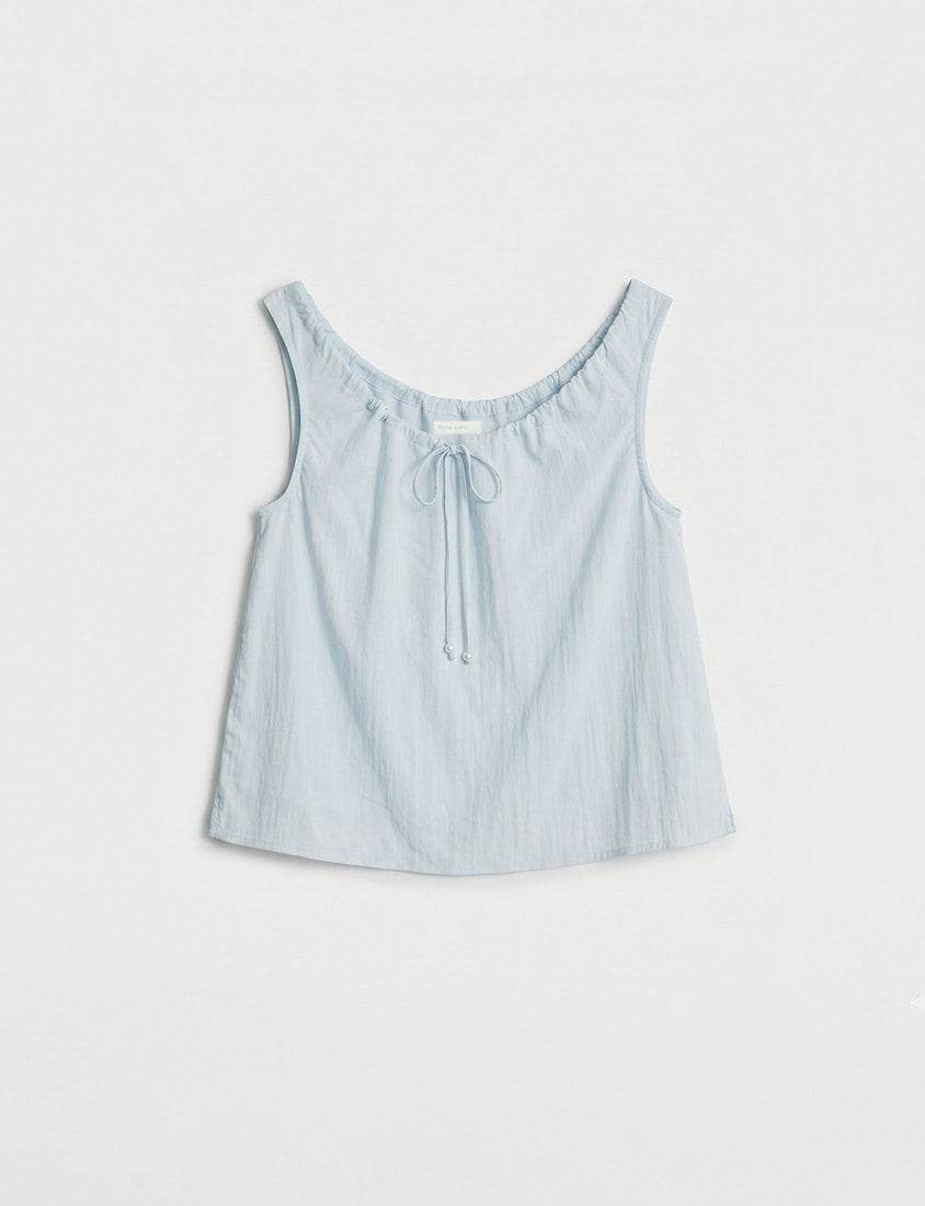 Cooling Drawstring Sleeveless Plus Size Top