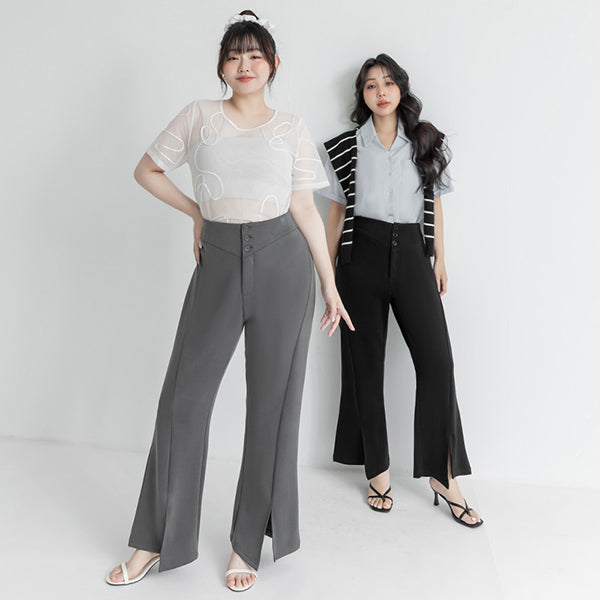 Instant Cool Cloud Cotton Plus Size Flare Pants (Long)