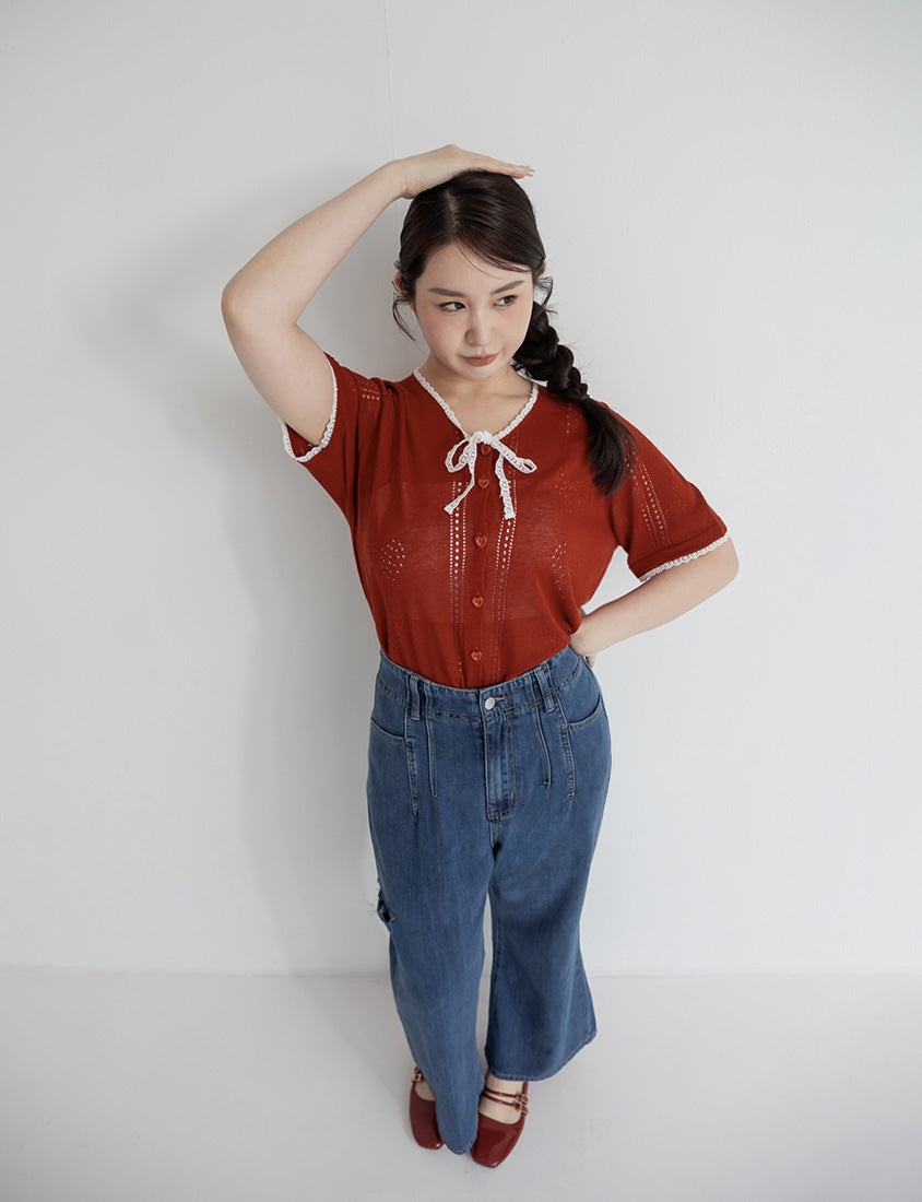 Slim Stitch Distressed Lyocell Denim Plus Size Jeans