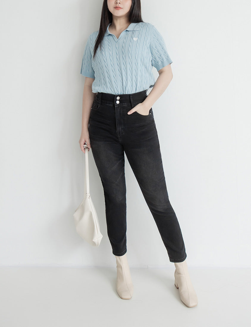 Push-Up High Waist Tummy-Control Plus Size Jeans