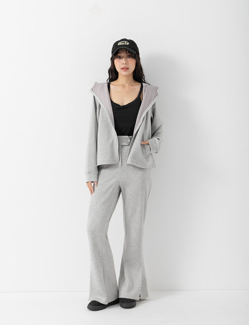 QQ Yogurt Touch Cotton Relaxed Fit Hoodie Plus Size Jacket