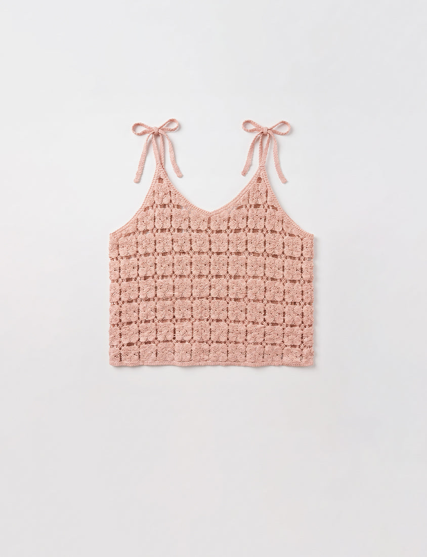 Japanese-Inspired Crochet Grid Plus Size Vest