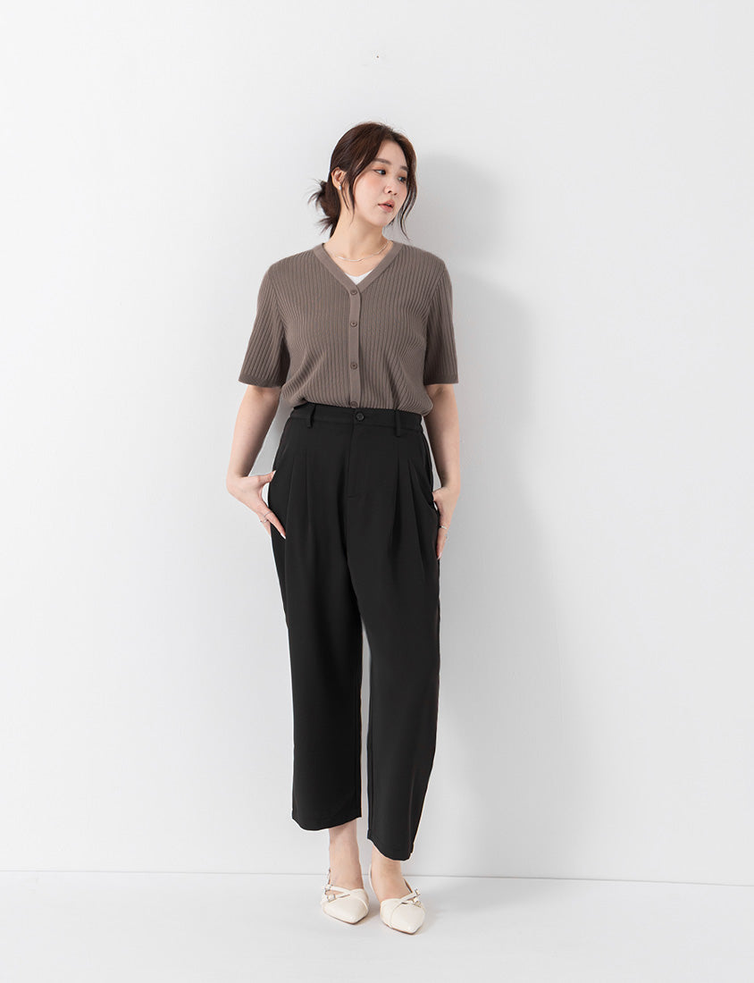 MISS. Cool Touch Wrinkle-Resistant Tailored Cropped Suit Plus Size Pants