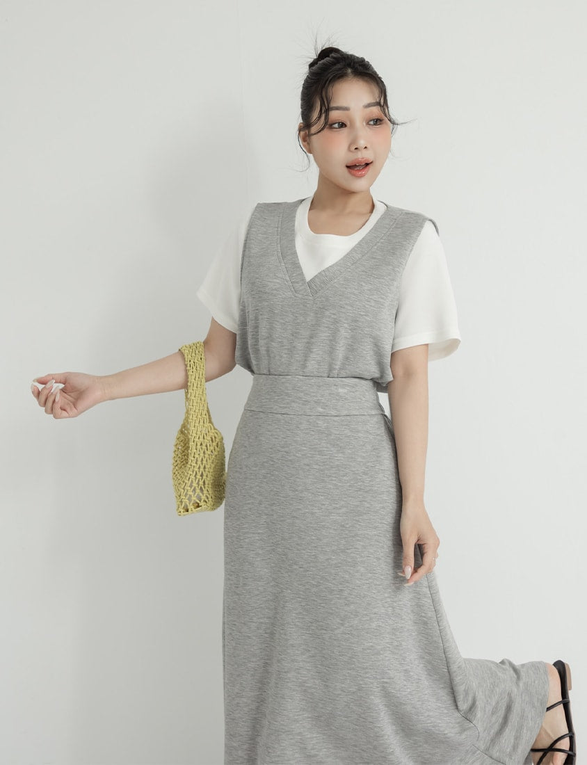 Instant Icy Cooling Cloud Cotton High Waist A-Line Plus Size Maxi Skirt