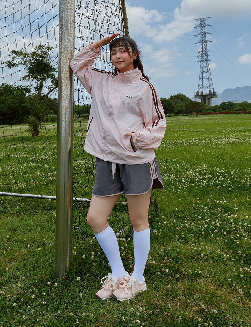 Instant Icy Cooling Contrast Plus Size Sport Shorts