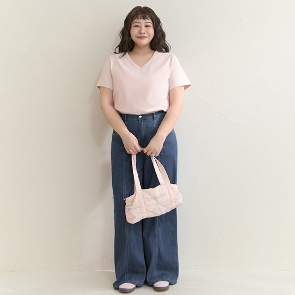 Upgraded 2.0! V-Neck Plus Size Slim Tee