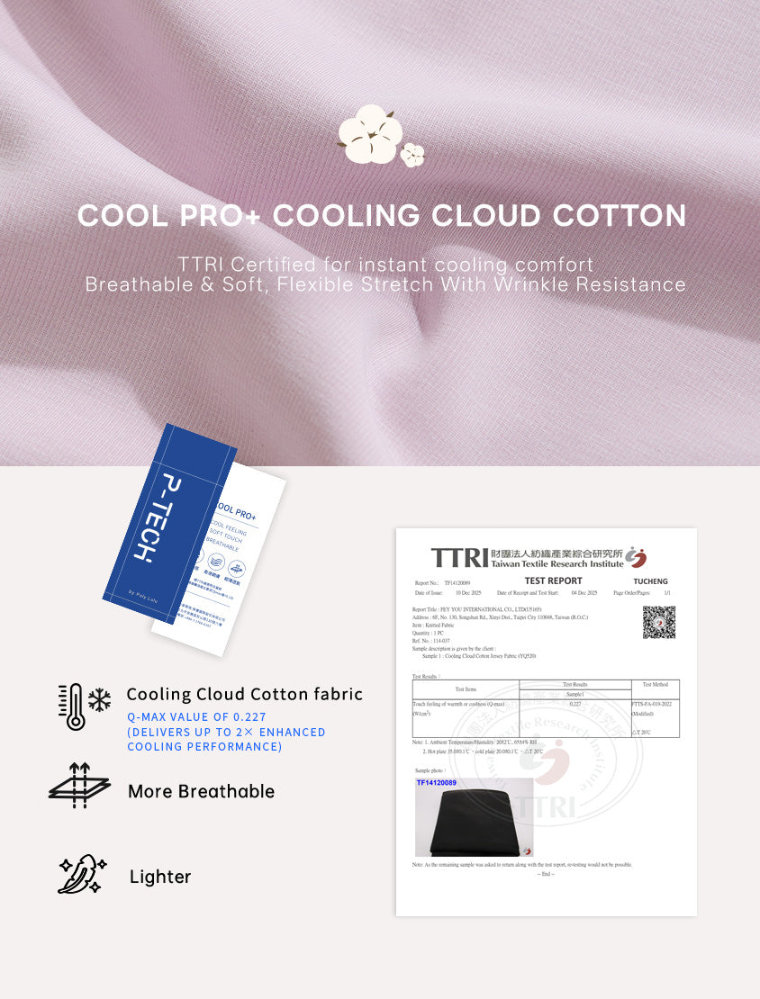 Instant Cool Cloud Cotton V-Neck Plus Size Tee