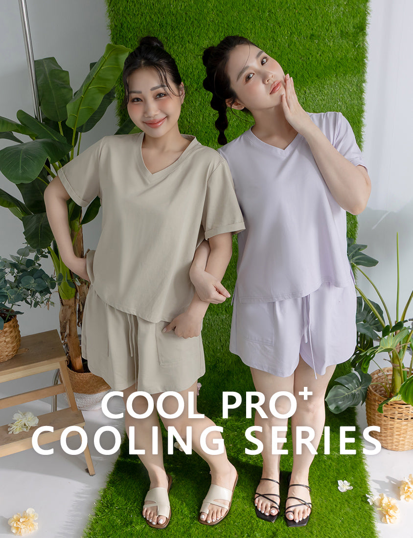 Instant Icy Cooling Sorona Plus Size V-Neck Tee